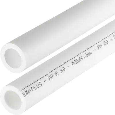 Produktbild von Ø 25mm x 2 Meter, PPR Aqua Plus Rohr in Weiß | Wasserrohr, Heizungsrohr Klimaleitung Fusiotherm