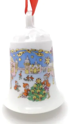 Produktbild von Hutschenreuther Porzellan Weihnachtsglocke Glocke 1987 ohne Originalverpackung