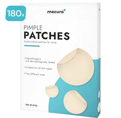 Mecura Pimple Patches - Hydrocolloïde Pleisters, 180 Stuks – afbeelding 1