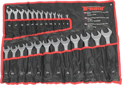 Obrázok produktu pre Condor klíče očkoploché 6 - 32 mm, sada 25 dílů, v textilním obalu 100-00580