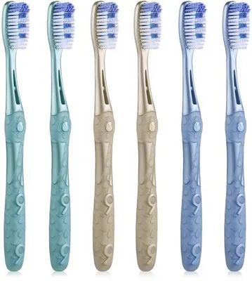 Produktbild von Zahnbürsten für Erwachsene – Für weißere Zähne mit Spiralborsten