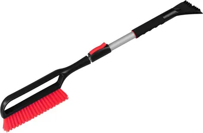 Imagen del producto de Cepillo para nieve Strend Pro Premium con rascador de hielo para coche, mango telescópico de 77,5 a 100 cm