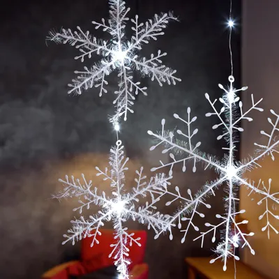 Produktbild von Hellum LED-Schneeflocken-Vorhang 577808