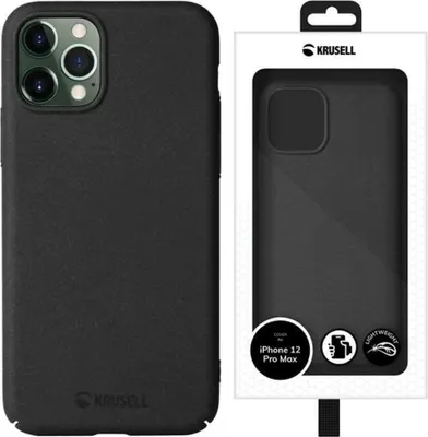 Obrázok produktu pre Krusell Sandcover, Ochranný obal, Apple, iPhone 12 Pro Max, 17 cm (6.7"), Čierna