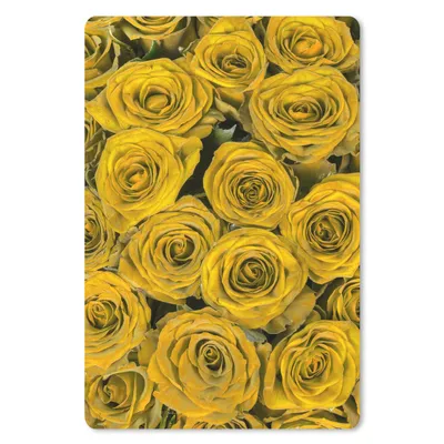 Produktbild von MuchoWow® Mauspad Mousepad Rosen - Blumenstrauß - Gelb 40x60 cm - Mousepads - Maus Mat - Pad - Mausunterlage - Schreibtisch Accesoire