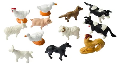 Produktbild von 12x Bauernhoftiere Tierfiguren Haustiere Miniblings Tiere Farmtiere Bauernhof