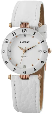 Produktbild von Akzent Damenuhr mit Kunstlederionsarmband