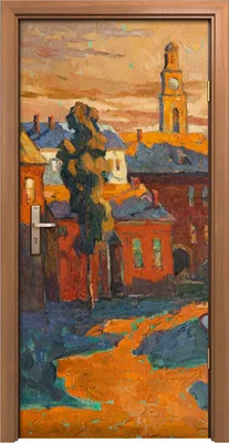 Produktbild von Türposter 90x200 cm Türaufkleber Türtapete Türfolie Klebefolie Foto Landschafts Architektur Stadt