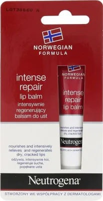 Obrázok produktu pre Neutrogena Intense Repair Intensywnie regenerujący balsam do ust, 15 ml
