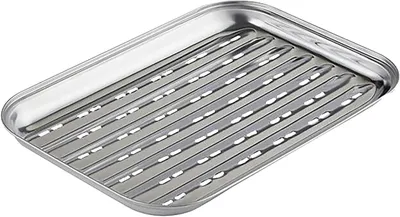 Produktbild von Primaster Grillschale mit Löcher Edelstahl 34 x 25 cm