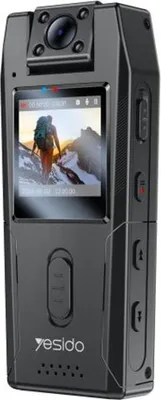 Zdjęcie produktu dla Kamera nasobna Yesido z noktowizorem 1,3" 1080P - czarna