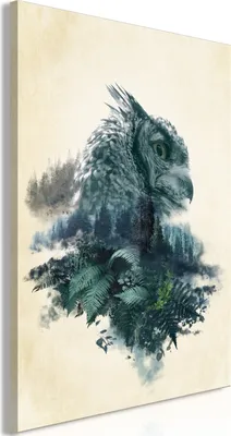 Produktbild von Italienischer Leinwand Leinwandbild - Wisdom of Nature (1 Part) Vertical 40x60 cm Tiere g-C-0320-b-a