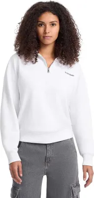 Produktbild von Guess Jeans Dark Halbreißverschluss-sweatshirt Weiß S Damen Weiß S