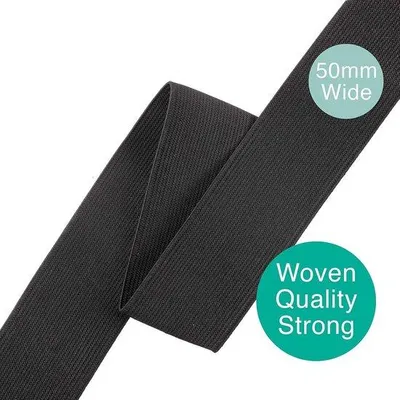 Immagine prodotto di Nastro elastico 50 mm, 6 m, nero, Naaiwerk