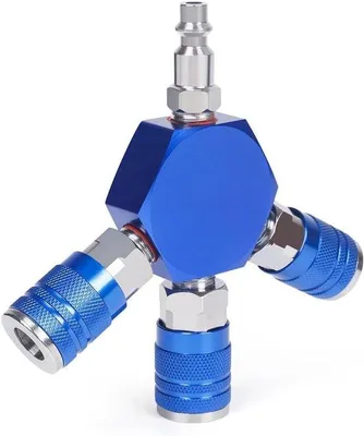 Produktbild von 1/4 NPT 3-Wege Luftverteiler, industrielle Schnellkupplungen, Aluminium-Schnellkupplungsanschluss