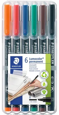 Produktbild von Staedtler Folienstift Lumocolor perm.B 6 ST