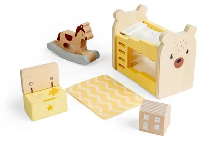 Obrázok produktu pre Bigjigs Drevený nábytok do detského domčeka – 5-dielna sada