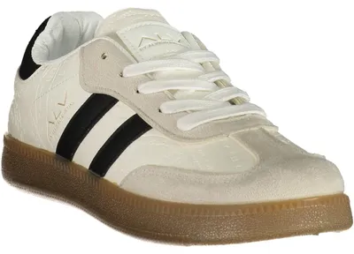 Produktbild von Stylische Damen-Sportschuhe in Weiß mit schwarzem Kontrast-Detail