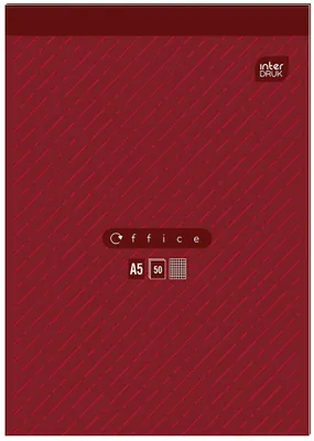 Produktbild von Interdruk Briefblock A5 rot kariert 50 Blatt 70g/m²