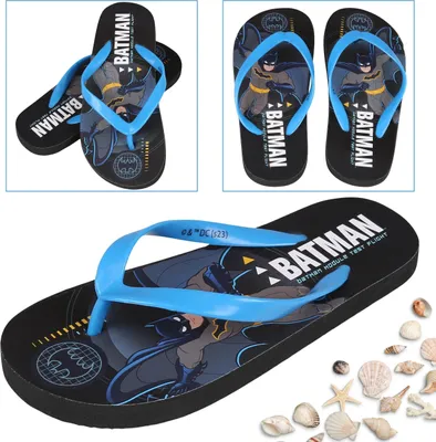 Produktbild von Batman schwarze Jungen-Flip-Flops für Jungen 25/26 EU