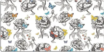 Obrázok produktu pre Podložka na stôl Podložka pod myš 120x60 cm - Motýle