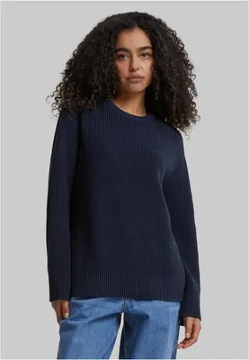 Obrázek produktu pro Dámský svetr Urban Classics Ladies Rib Knit Sweater navy - S