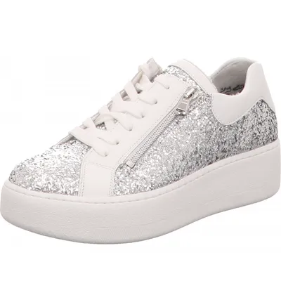Produktbild von Waldläufer Damen Sneaker Nicky silber weiß Glitzer 6