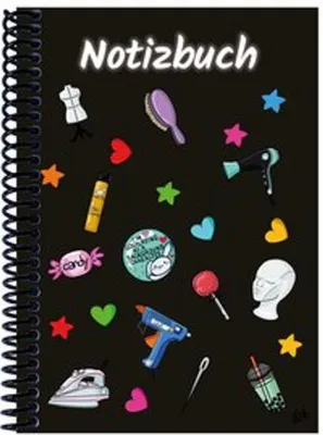Produktbild von A 4 Notizbuch Manga Items, schwarz, blanko