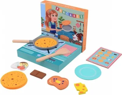 Obrázek produktu pro Dřevěný set na palačinky 36m+