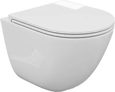 Produktbild von Lavita | Hängende WC - WC Schüssel - WC Sitz - Monobowl 3.0 - 49,5x36x39,5 Cm - Mit Deckel - Randlos - Hängendes Wc