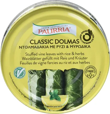 Produktbild von Palirria Weinblätter 3x 280g gefüllt mit Reis & Kräuter griechische Art Dolmades