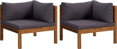 Produktbild von VidaXL 316278, Akazienholz, Stoff, Polyester, Erwachsene & Kinder, 690 mm, 690 mm, 625 mm