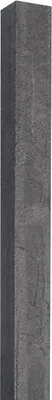 A tall, rectangular, gray object, likely a profile or edge view of a product.