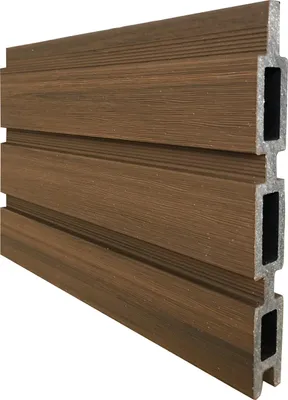 Produktbild von T&J WAREN-Serie, WPC-Steckzaun-Set, ca. 179 x 180 cm, TEAK, 12 Lamellen coextrudiert