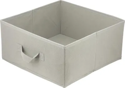 Zdjęcie produktu dla Lavita Storage Box | składane pudełka do przechowywania 31 x 31 x 15 cm | organizer do szuflady | systemy do przechowywania i organizacji ubrań | jasnobrązowy | 1 sztuka