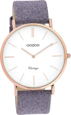 Obrázek produktu pro Oozoo Dámské náramkové hodinky Vintage Series Analogové kožené fialové D2UOC20152