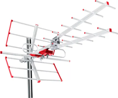 Obrázok produktu pre Vonkajšia televízna anténa Strešná anténa DVB-T/T2 H.265 HEVC max 100dBµV UHF/VHF LTE filter (aktívny)