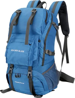 Produktbild von 50L Bergsteigerrucksack Wasserdichte Outdoor-Lauftasche Fahrradtasche Grosse Kapazitaet Reittasche Atmungsaktive Jogging-Reise-Tagesrucksack-Tasche fuer Wandern, Camping