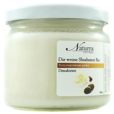 Bio Sheabutter 250g weiß raffiniert desodoriert vegan Hautpflege Naturkosmetik