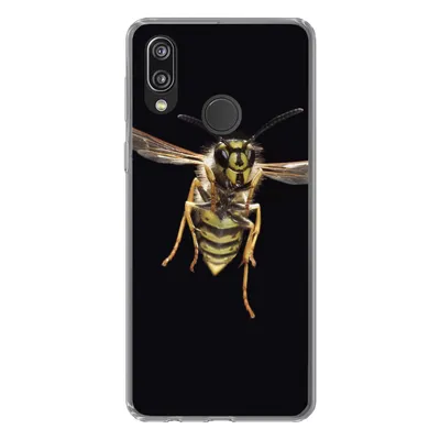 Produktbild von MuchoWow® Handyhülle Schutzhülle Hülle für Huawei P20 Lite (2020) Wespe - Insekten - Porträt Silikon Softcase Handy Hülle