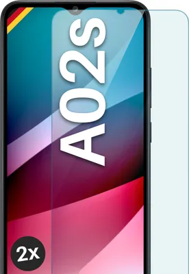 Produktbild von Glas Schutzfolie für Samsung Galaxy A02s, Stückzahl:2er Set