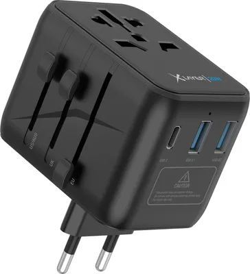 Produktbild von Xlayer Reisestecker weltweit 2 x USB Typ-A 1 x USB Typ-C 20W