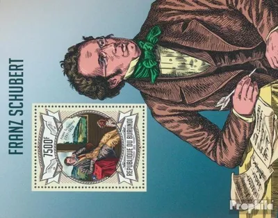 Produktbild von Briefmarken Burundi 2013 Mi Block 329 (kompl. Ausgabe) postfrisch Franz Schubert