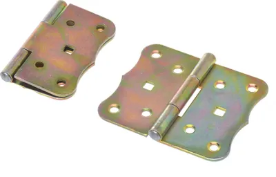 Zdjęcie produktu dla Aqbau® Zawiasy walcowane 100 x 85 mm zawiasy meblowe zawiasy skrzynkowe retro 2 szt