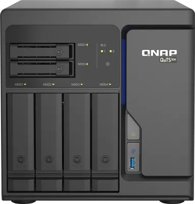 Produktbild von QNAP TS-h686, NAS, Tower, Intel® Xeon® D, D-1602, 8 GB, DDR4
