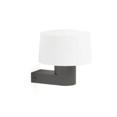 Produktbild von Faro 74432A-04, Wandbeleuchtung für den Außenbereich, Dunkles Grau, Aluminium, IP44, I, E27