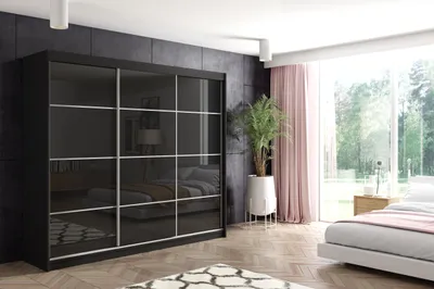 Produktbild von ALTDECOR Schwebetürenschrank, Kleiderschrank mit LED VIVONA-2 - 180x216