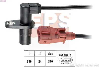 Produktbild von EPS 1.953.021 Kurbelwellensensor Impulsgeber passend für PEUGEOT 206 Schrägheck (2A/C)