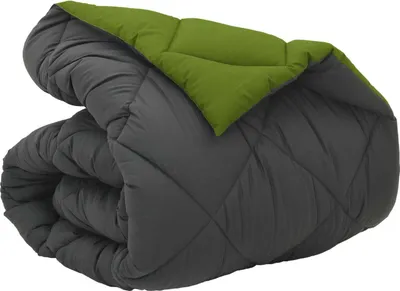 Image de vidaXL Couverture d'hiver 135 x 220 cm, 450 g/m², vert et anthracite