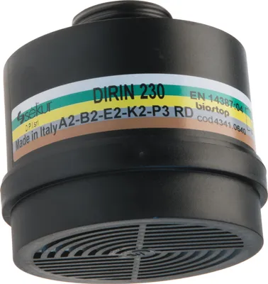 Produktbild von Mehrbereichskombifilter DIRIN 230 EN 14387, DIN EN 148-1 A2 B2 E2 K2-P3R D